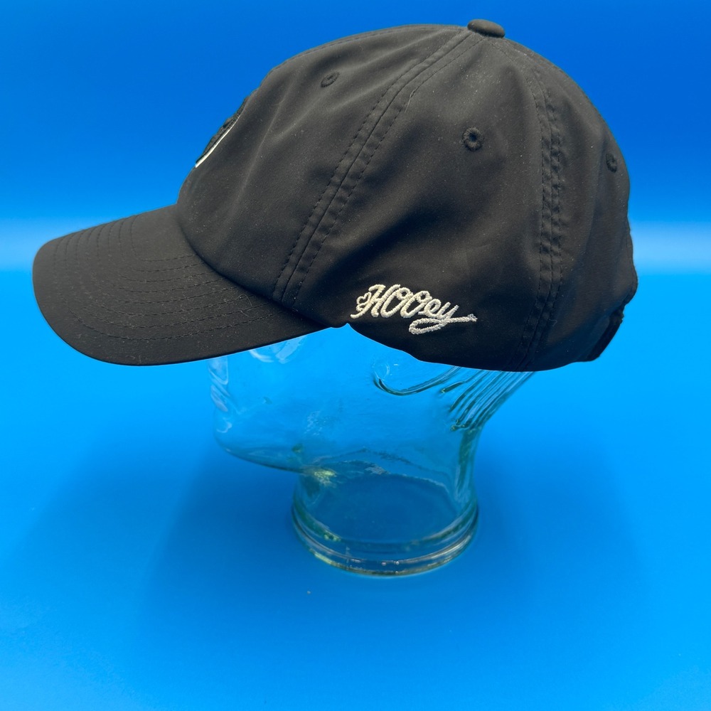 Hooey Mens Black Performance Adjustable Baseball Cap Hat Embroidered Logo - Picture 3 of 8